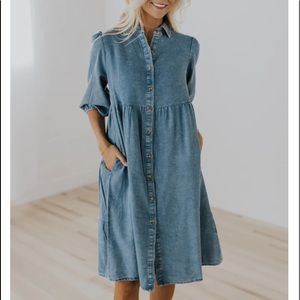 ISO Small Town Nights Denim Dress